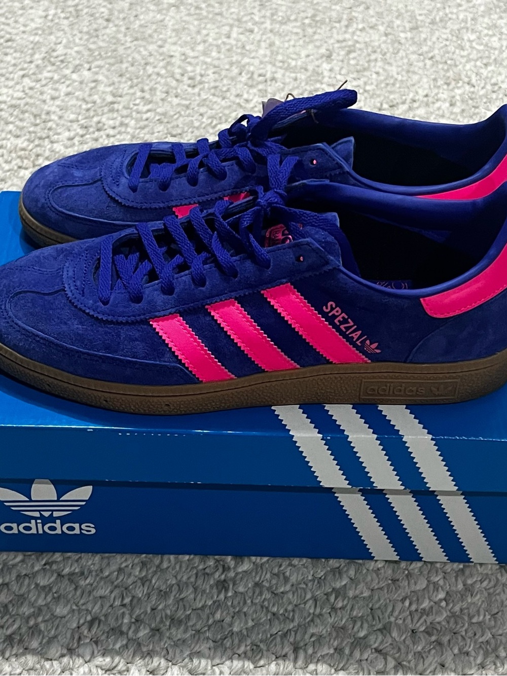 Adidas Handball Spezials Lucid Blue Lucid Pink Woman Size 10 Model IH5373